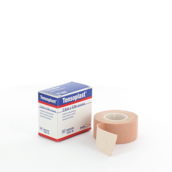 Elastische tape: Tensoplast, 2,5cm, p--rol