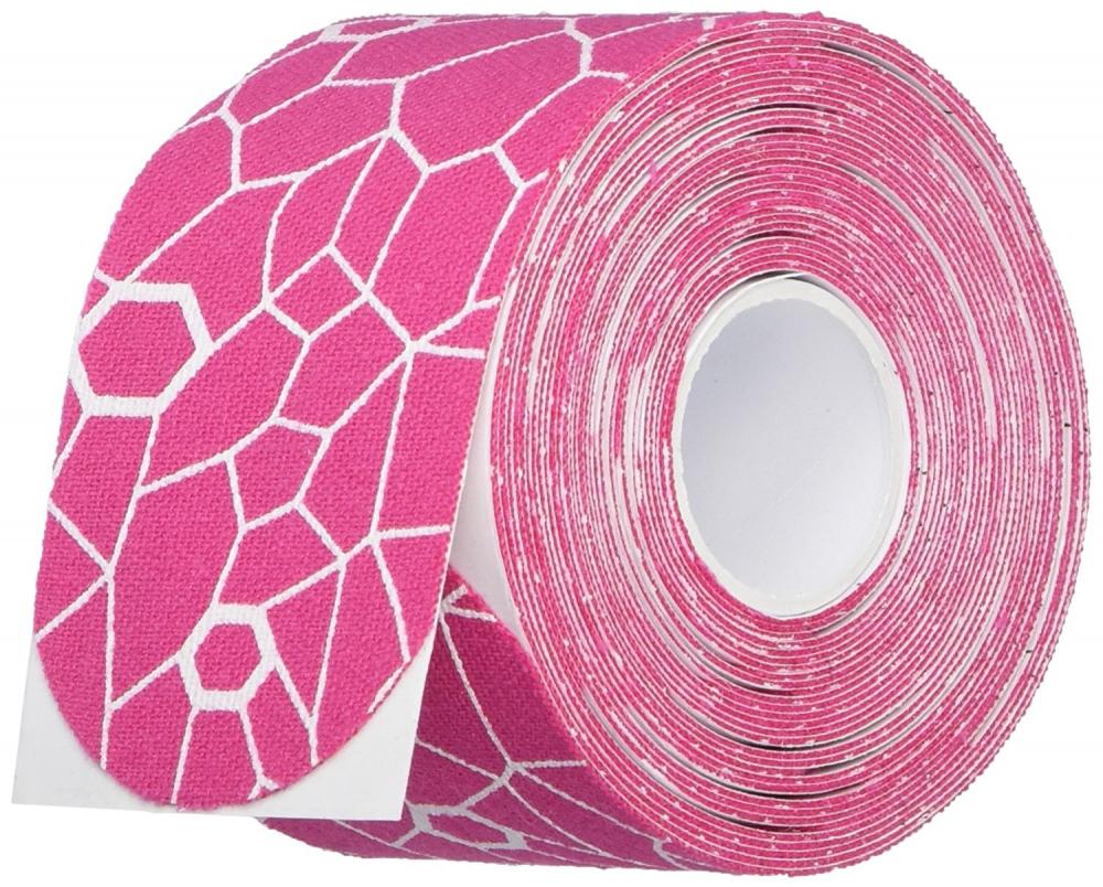 Kinesiology cramer tape 5cmx25,40cm Precut strips (20)  roze--wit