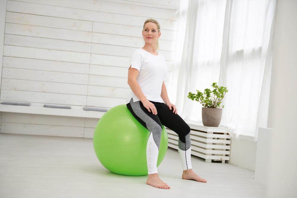 Sissel - Securemax exercise ball - zitbal - 55cm  - limoengroen            