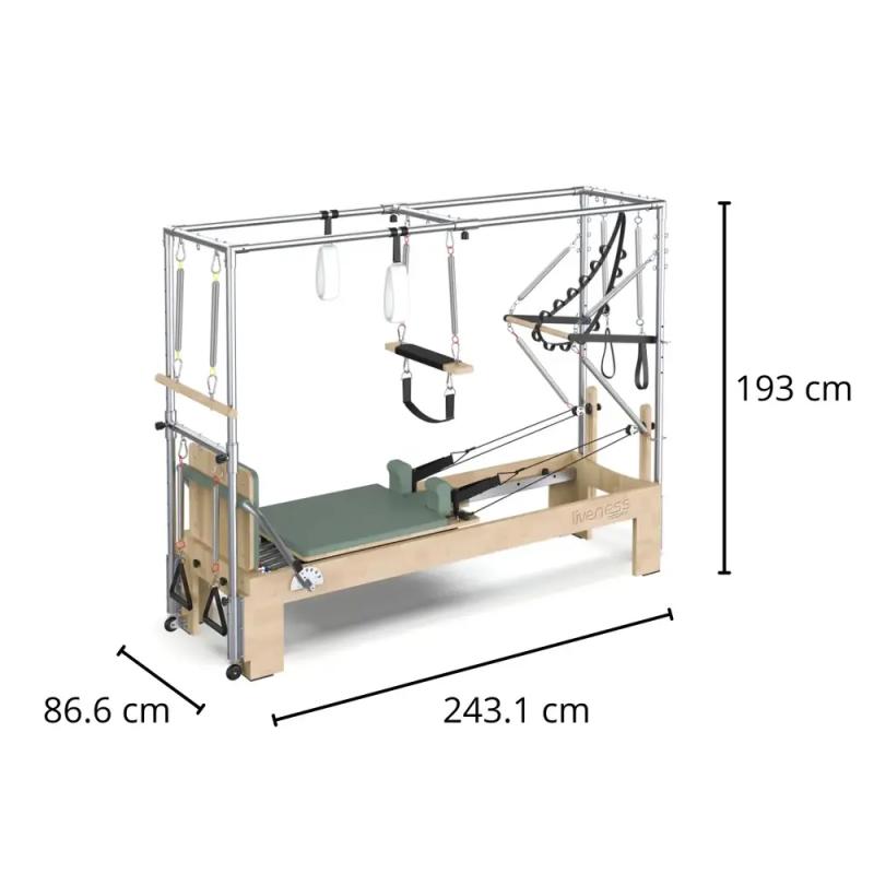 Toorx Oak wood Cadillac Reformer PTX 6000 - Green Tea 3 Toorx Oak_wood_Cadillac_Reformer_PTX_6000__Green_Tea
