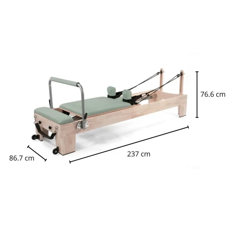 Toorx Oak wood Reformer PTX 5000 - Green tea 2 Toorx Oak_wood_Reformer_PTX_5000__Green_tea