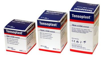 ALLproducts Elastische tape: Tensoplast, 5cm, p--12 rollen