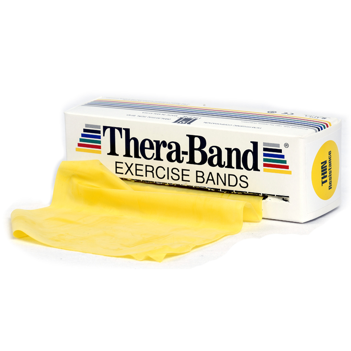 Thera-Band - Oefenband Thera-band 5,50m x 15cm geel op rol