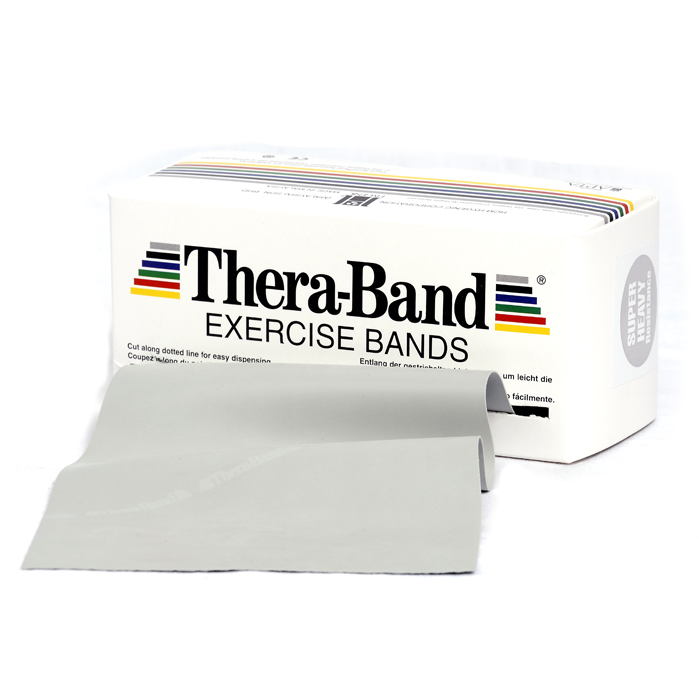 Thera-Band - Oefenband Thera-band 5,50m x 15cm zilver op rol