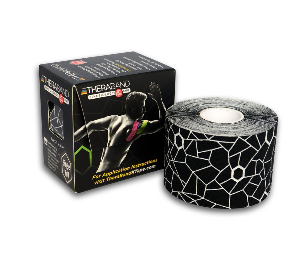 Kinesiology cramer tape 5cm x 5m retail P--24 zwart--wit