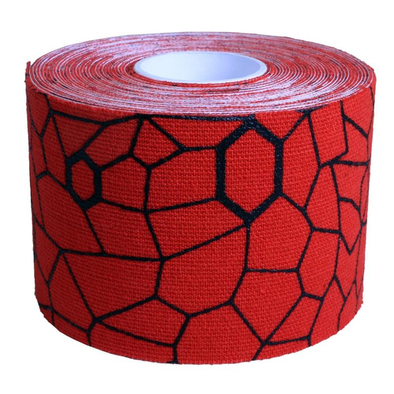 Kinesiology cramer tape 5cm x 5m retail P--24 rood--zwart